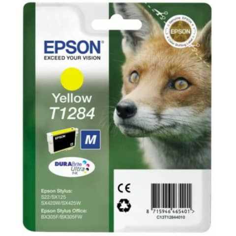 Original Epson Tintenpatrone gelb (C13T12844012,T1284,T12844012)