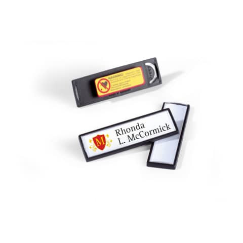 Namensschild CLIP CARD mit Magnet - 67 x 17 mm, 25 Stück