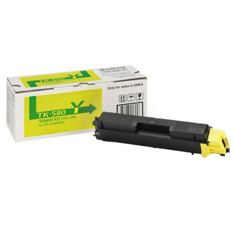 Original Kyocera Toner gelb (02KTANL0,0T2KTANL,1T02KTANL0,2KTANL0,T2KTANL,TK-580Y)
