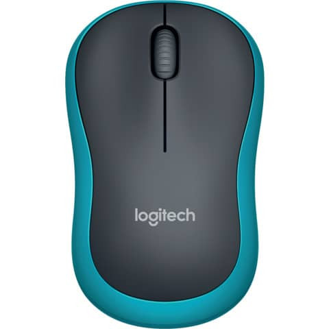 Maus M185 Wireless Optisch schwarz/blau