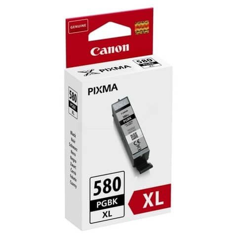 Original Canon Tintenpatrone schwarz High-Capacity (2024C001,2024C001AA,PGI-580PGBKXL)