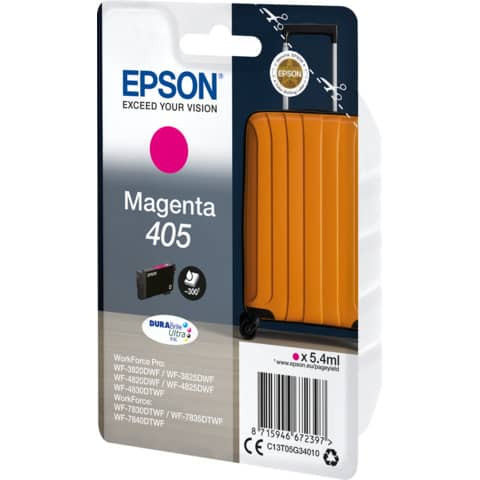 Original Epson Tintenpatrone magenta (C13T05G34010,T05G340,405,T05G3,T05G34010)