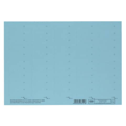 vertic® Beschriftungsschild für Registratur, 58 x 18 mm, blau, 50 Stück