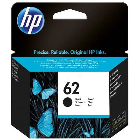 Original HP Druckkopfpatrone schwarz (C2P04AE,C2P04AE#ABE,C2P04AE#ACU,C2P04AE#UUS,62,62BK,62BLACK,NO