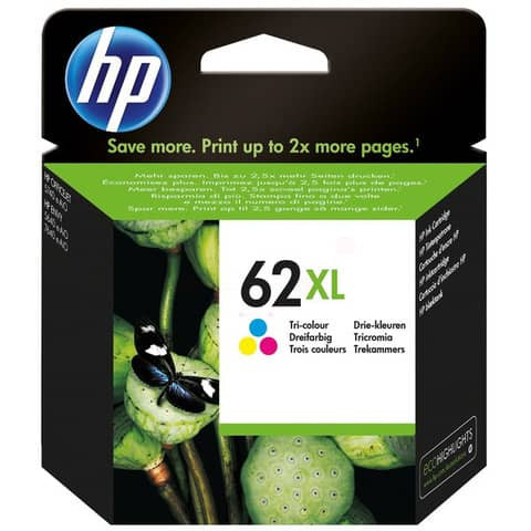 Original HP Druckkopfpatrone color (C2P07AE,C2P07AE#ABE,C2P07AE#ACU,C2P07AE#UUS,62XL,62XLC,62XLCOLOR