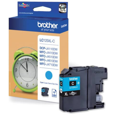 Original Brother Tintenpatrone cyan (LC-125XLC)