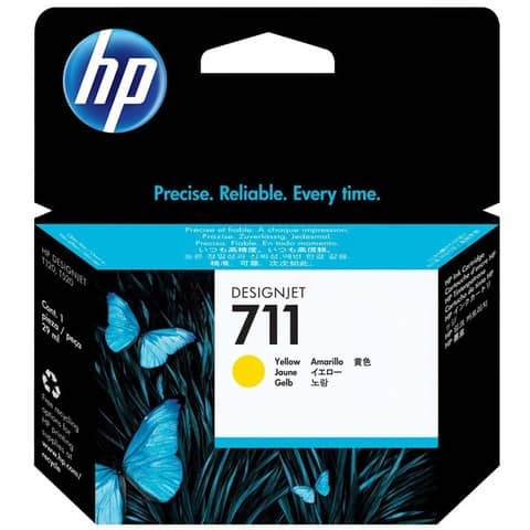 Original HP Tintenpatrone gelb (CZ132A,711,711Y,711YELLOW,NO711,NO711Y,NO711YELLOW)