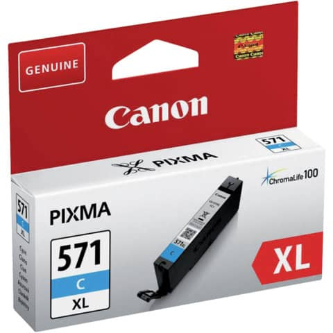 Original Canon Tintenpatrone cyan High-Capacity (0332C001,0332C001AA,332C001,332C001AA,CLI-571CXL,CL