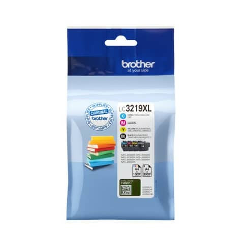 Original Brother Tintenpatrone MultiPack Bk,C,M,Y Blister (LC-3219XLVALDR)