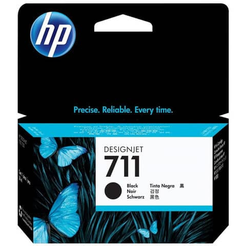 Original HP Tintenpatrone schwarz (CZ129A,711,711BK,711BLACK,NO711,NO711BK,NO711BLACK)