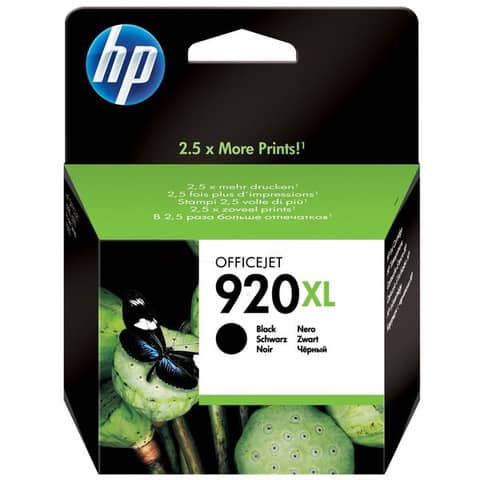 Original HP Tintenpatrone schwarz (CD975AE,CD975AE#BGX,CD975AE#BGY,920XL,920XLBK,920XLBLACK,NO920XL,