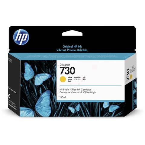 Original HP Tintenpatrone gelb (P2V64A,730,730Y,730YELLOW,NO730,NO730Y,NO730YELLOW)