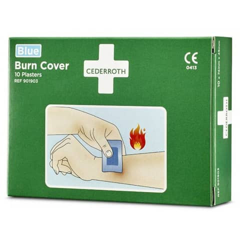 Verbrennungspflaster BurnCover - 10 sterile Pflaster (74 x 45 mm)