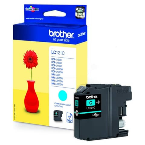 Original Brother Tintenpatrone cyan (LC-121C)