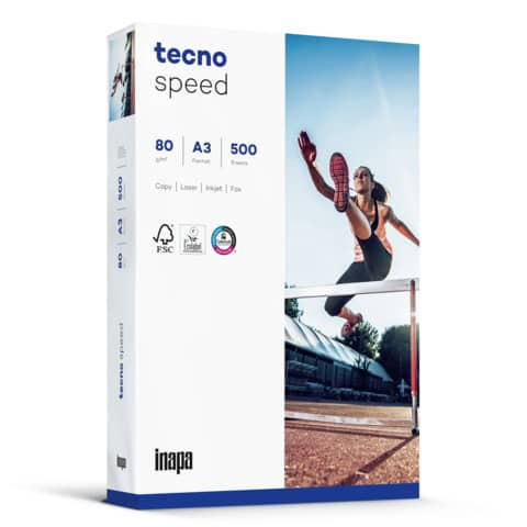 Kopierpapier tecno® speed - A3, 80 g/qm, weiß, 500 Blatt