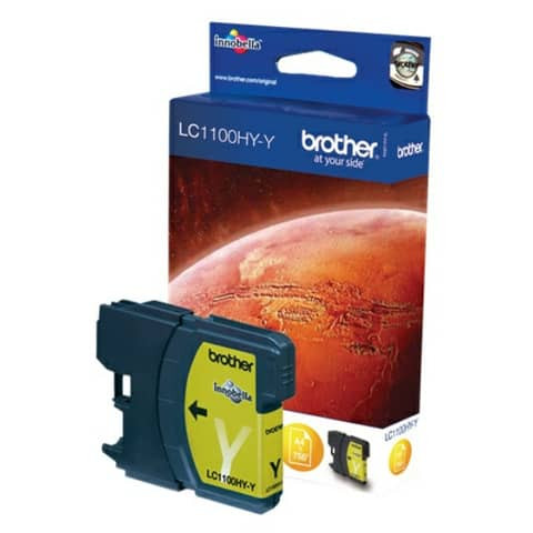 Original Brother Tintenpatrone gelb High-Capacity (LC-1100HYY)