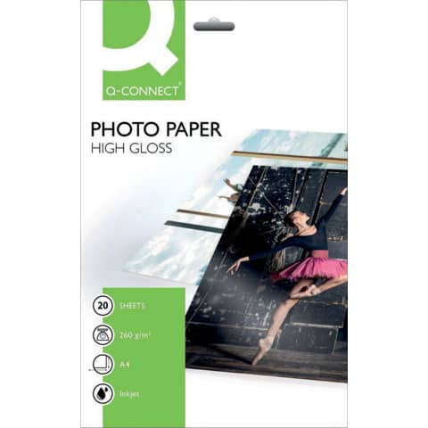 Inkjet-Photopapiere - A4, hochglänzend, 260 g/qm, 20 Blatt