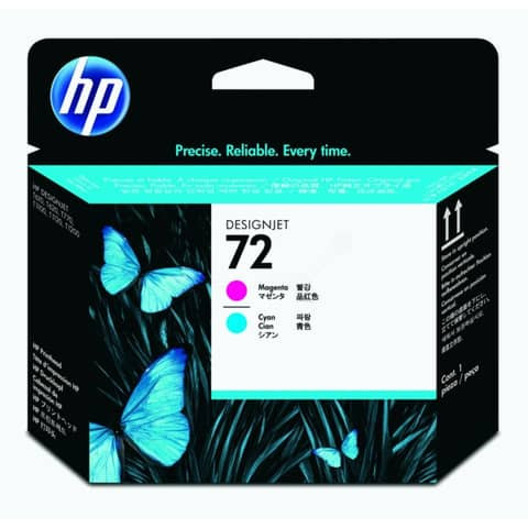 Original HP Druckkopf magenta +cyan (C9383A,72,NO72)
