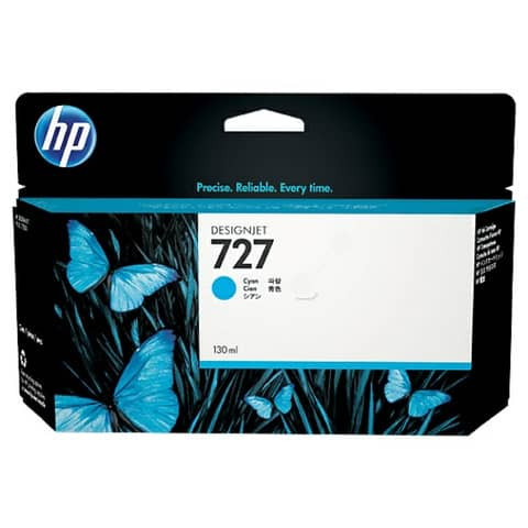 Original HP Tintenpatrone cyan (F9J76A,727,727C,727CYAN,NO727,NO727C,NO727CYAN)
