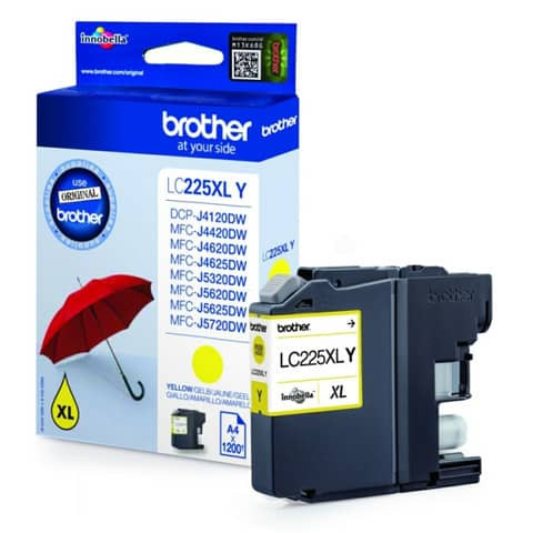Original Brother Tintenpatrone gelb (LC-225XLY)