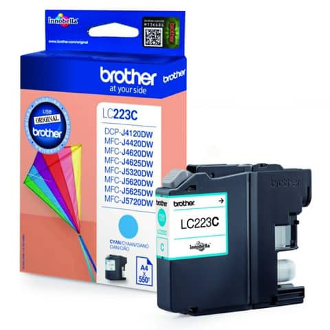 Original Brother Tintenpatrone cyan (LC-223C)