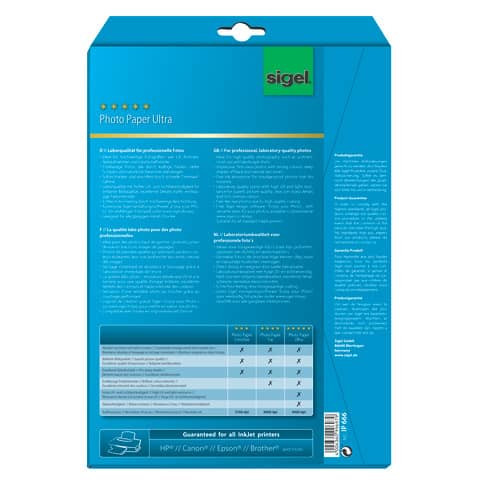 Inkjet Fotopapier Ultra - A4, seidenmatt, 190 g/qm, 20 Blatt