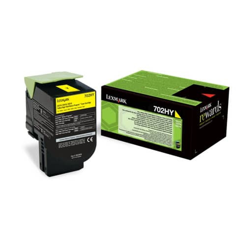 Original Lexmark Toner-Kit gelb return program (0070C2HY0,070C2HY0,70C2HY0,702HY,NO702HY)