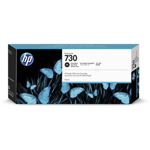 Original HP Tintenpatrone schwarz foto (P2V73A,730,NO730)