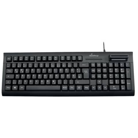 Tastatur mit Chip-Karten Terminal - QWERTZ, schwarz