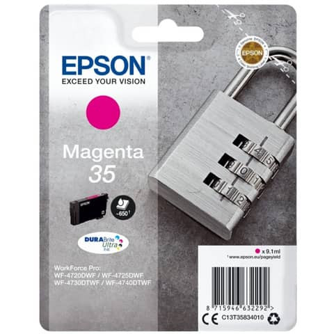 Original Epson Tintenpatrone magenta (C13T35834010,T358340,35,T3583,T35834010)