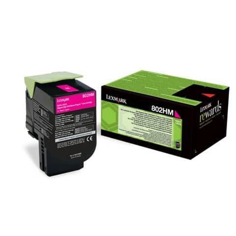 Original Lexmark Toner-Kit magenta return program (0080C2HM0,080C2HM0,80C2HM0,802HM,NO802HM)