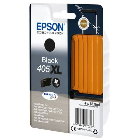 Original Epson Tintenpatrone schwarz High-Capacity (C13T05H14010,T05H140,405XL,T05H1,T05H14010)