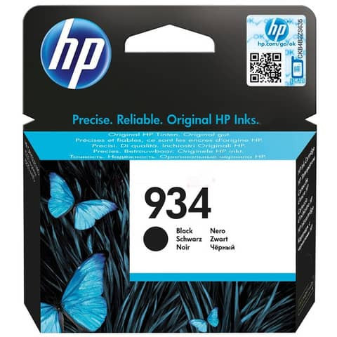Original HP Tintenpatrone schwarz (C2P19AE,C2P19AE#ABE,C2P19AE#ACU,C2P19AE#BGX,C2P19AE#BGY,934,934BK