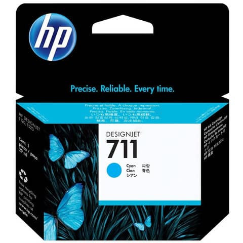 Original HP Tintenpatrone cyan (CZ130A,711,711C,711CYAN,NO711,NO711C,NO711CYAN)