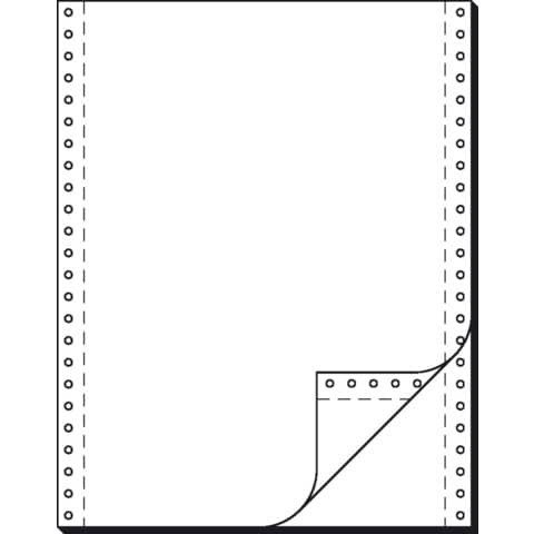 DIN-Computerpapier, 2fach, 12x240 mm (A4 hoch), SD, längsperforiert, 1000 Sätze