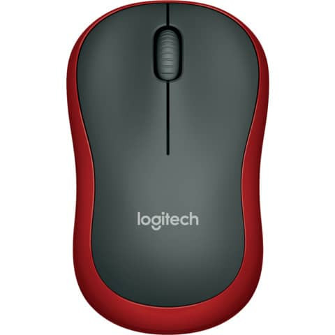 Maus M185 Wireless Optisch schwarz/rot