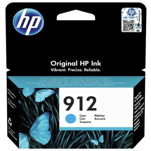 Original HP Tintenpatrone cyan (3YL77AE,3YL77AE#BGX,912,912C,912CYAN,NO912,NO912C,NO912CYAN)