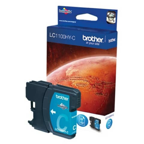 Original Brother Tintenpatrone cyan High-Capacity (LC-1100HYC)