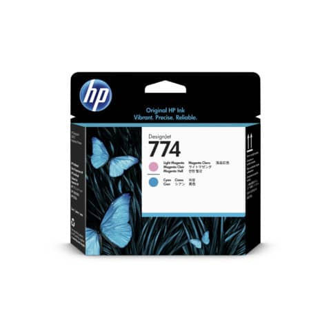 Original HP Druckkopf magenta hell / Cyan hell (P2V98A,774,NO774)