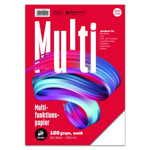 Multifunktionspapier 7X PLUS - A4, 120 g/qm, weiß, 50 Blatt