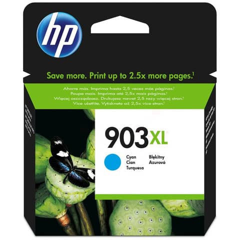 Original HP Tintenpatrone cyan (T6M03AE,T6M03AE#BGX,T6M03AE#BGY,903XL,903XLC,903XLCYAN,NO903XL,NO903